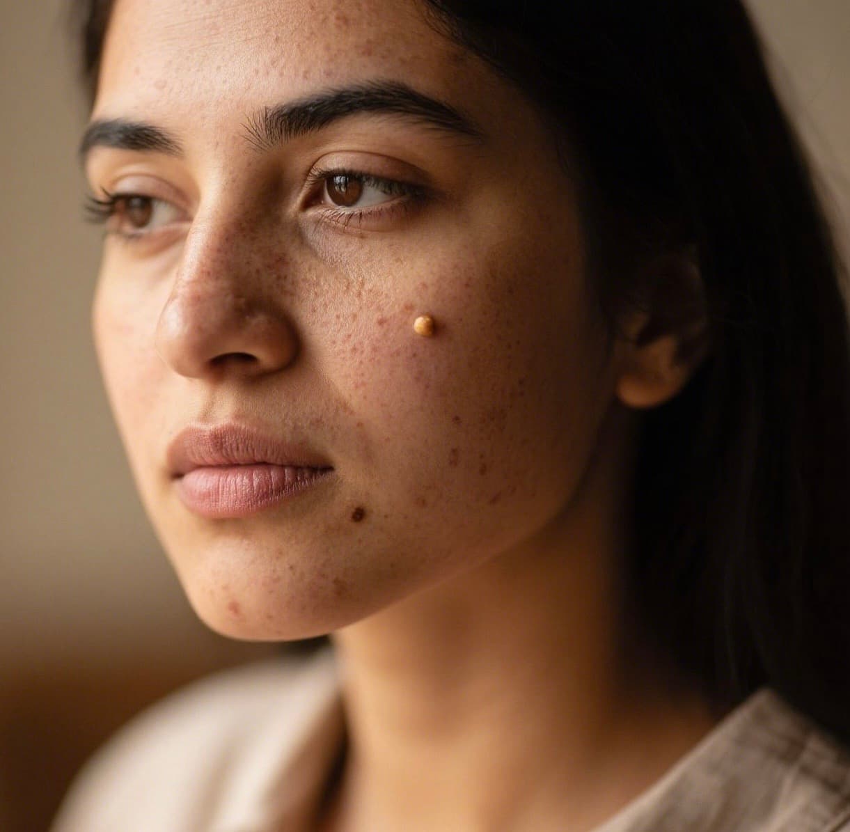 Skin analysis portrait